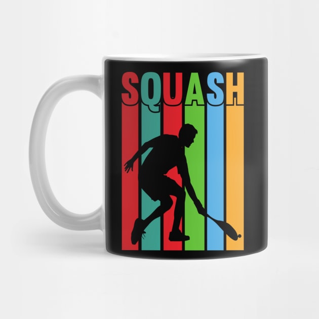 Colourful Squash Player Design by MrPink017